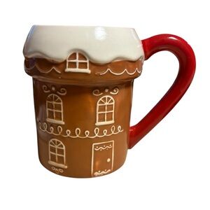 Wondershop Gingerbread Mug with Red Handle